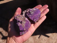 Natural Metallic Purpurite Cobbed Specimens  x 12 From Erongo, Namibia - Toprock Gemstones and Minerals 