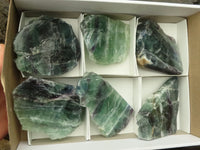 Polished Watermelon Fluorite Slabs  x 6 From Namibia - TopRock