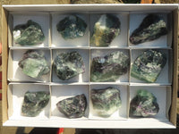 Natural Watermelon Fluorite Cobbed Specimens  x 12 From Uis, Namibia - TopRock