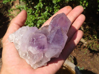 Natural Jacaranda Amethyst Clusters  x 3 From Zambia - Toprock Gemstones and Minerals 