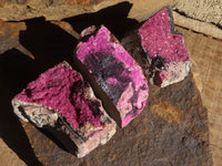 Natural Salrose Cobaltion Dolomite Specimens x 6 From Kakanda, Congo