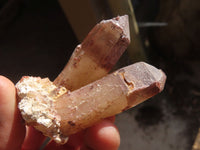 Natural Red Hematoid Quartz Crystals x 12 From Karoi, Zimbabwe