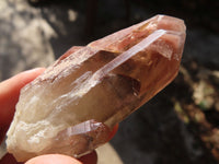 Natural Red Hematoid Quartz Crystals x 12 From Karoi, Zimbabwe