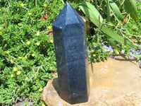 Polished Lazulite Crystal Points x 2 From Madagascar - TopRock