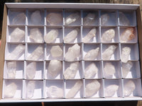 Natural Single Etched Clear Quartz Crystals  x 35 From Mpika, Zambia - Toprock Gemstones and Minerals 