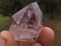 Polished Small Smokey Window Amethyst Crystals x 24 From Ankazobe, Madagascar - TopRock