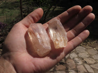 Natural Clear Intact Quartz Crystals  x 35 From Zambia - TopRock