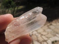 Natural Clear Intact Quartz Crystals  x 35 From Zambia - TopRock