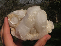 Natural Affordable Medium Sized White Quartz Clusters x 3 From Madagascar - TopRock