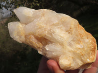 Natural Affordable Medium Sized White Quartz Clusters x 3 From Madagascar - TopRock