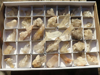 Natural Smokey Quartz Specimens With Tangerine Colouration  x 35 From Madagascar