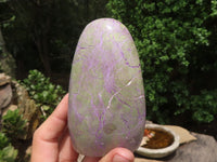 Polished Stichtite & Serpentine Standing Free Forms With Silky Purple Threads  x 4 From Boekenhouthoek, South Africa - TopRock