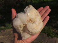 Natural Affordable Medium Sized White Quartz Clusters x 3 From Madagascar - TopRock