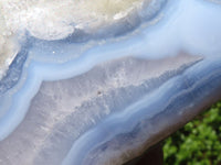 Polished Blue Lace Agate Standing Free Form  x 1 From Nsanje, Malawi - Toprock Gemstones and Minerals 