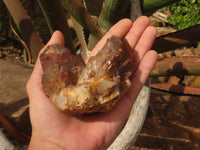 Natural Red Hematite Phantom Quartz Specimens  x 6 From Karoi, Zimbabwe - TopRock