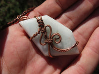 Polished Mixed Jewellery Free Forms With Copper Art Wire Pendants x 6 From Southern Africa - TopRock