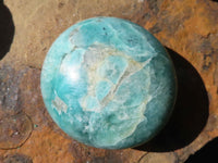 Polished Amazonite Palm Stones  x 12 From Ambositra, Madagascar - Toprock Gemstones and Minerals 