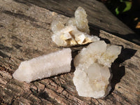 Natural White & Yellow Limonite Spirit Quartz Clusters  x 35 From Boekenhouthoek, South Africa - Toprock Gemstones and Minerals 