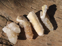 Natural White & Yellow Limonite Spirit Quartz Clusters  x 35 From Boekenhouthoek, South Africa - Toprock Gemstones and Minerals 