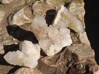 Natural White & Yellow Limonite Spirit Quartz Clusters  x 35 From Boekenhouthoek, South Africa - Toprock Gemstones and Minerals 