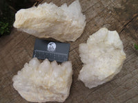 Natural Castle Quartz Clusters x 3 From Ivato, Madagascar - TopRock