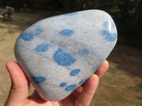 Polished Blue Spotted Spinel Dalmatian Stone Standing Free Form x 1 From Madagascar - TopRock