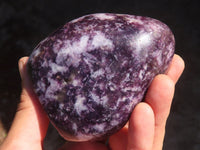 Polished Purple Lepidolite Free Forms  x 3 From Zimbabwe - Toprock Gemstones and Minerals 