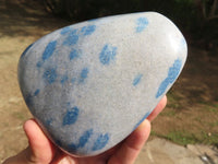 Polished Blue Spotted Spinel Dalmatian Stone Standing Free Form x 1 From Madagascar - TopRock