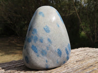 Polished Blue Spotted Spinel Dalmatian Stone Standing Free Form x 1 From Madagascar - TopRock