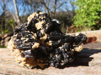 Natural Small Schorl Black Tourmaline Specimens x 35 From Erongo, Namibia