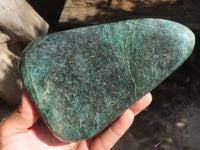 Polished Emerald Fuchsite Quartz Standing Free Form  x 1 From Madagascar - Toprock Gemstones and Minerals 