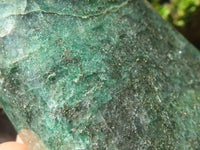 Polished Emerald Fuchsite Quartz Standing Free Form  x 1 From Madagascar - Toprock Gemstones and Minerals 