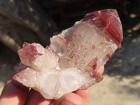 Natural Red Hematoid Quartz Crystals x 12 From Karoi, Zimbabwe