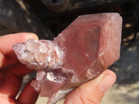 Natural Red Hematoid Quartz Crystals x 12 From Karoi, Zimbabwe