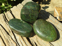 Polished Green Verdite Free Forms  x 3 From Zimbabwe - Toprock Gemstones and Minerals 