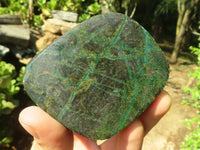 Polished Green Verdite Free Forms  x 3 From Zimbabwe - Toprock Gemstones and Minerals 