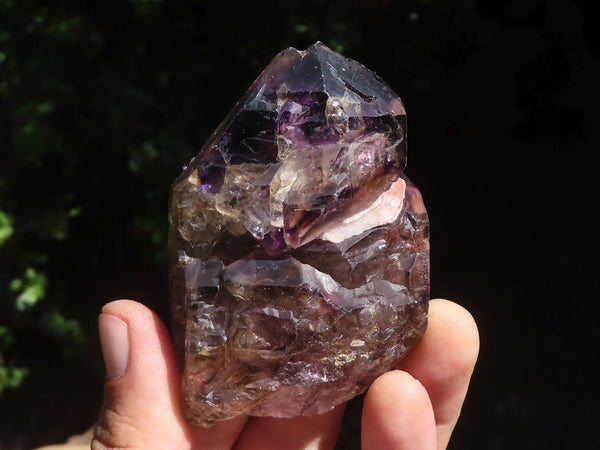 Polished Smokey Skeletal Amethyst Crystals  x 6 From Chiredzi, Zimbabwe - TopRock