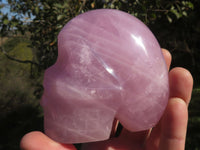 Polished Gemmy Pink Rose Quartz Skull Carvings  x 3 From Madagascar - TopRock