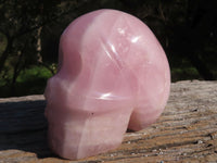 Polished Gemmy Pink Rose Quartz Skull Carvings  x 3 From Madagascar - TopRock