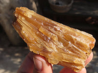 Natural Honey Etched Aragonite Specimens  x 12 From Namibia