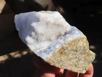 Natural Blue Lace Agate Geode Specimens  x 6 From Nsanje, Malawi