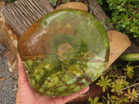 Polished Extra Large Green Opal Standing Free Form  x 1 From Madagascar - TopRock