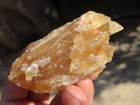 Natural Honey Etched Aragonite Specimens  x 12 From Namibia