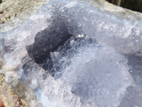 Natural Blue Lace Agate Geode Specimens  x 6 From Nsanje, Malawi