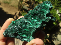 Natural Chatoyant Silky Malachite Specimens  x 6 From Kasompe, Congo - TopRock