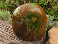 Polished Extra Large Green Opal Standing Free Form  x 1 From Madagascar - TopRock