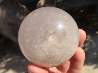 Polished Clear Quartz Crystal Balls x 4 From Zambia