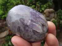 Polished Large Amethyst Palm Stones  x 12 From Madagascar - TopRock