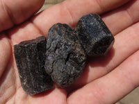 Natural Rough Alluvial Black Tourmaline Schorl Specimens  x 2 Kg Lot From Zimbabwe - TopRock