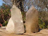 Polished Large Smokey Quartz Crystals x 4 From Angola